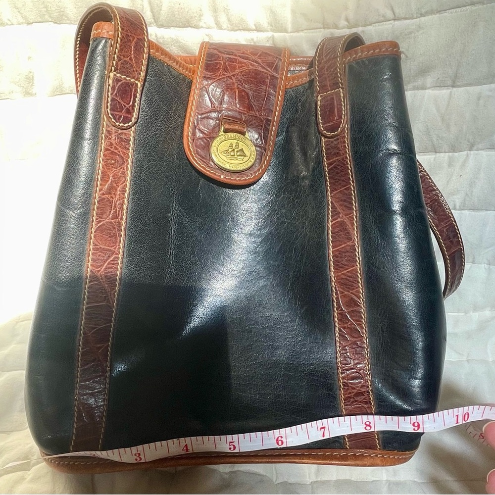 Vintage Brahmin Black and Brown Leather Bag - Picture 6 of 7